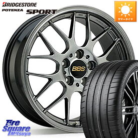 BBS RG-R 鍛造1ピース ホイール 18インチ 18 X 8.5J +48 5穴 114.3 ブリヂストン POTENZA SPORT 2023年製 在庫●【4本単位の販売】 225/45R18 WRX S4 RX-8