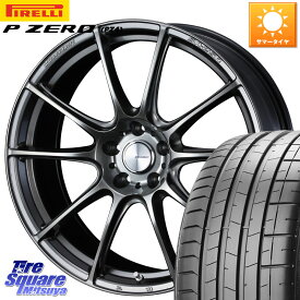 WEDS SA-25R PSB ウェッズ スポーツ ホイール 20インチ 20 X 8.5J +45 5穴 114.3 ピレリ P ZERO PZ4 SPORT ピーゼロ 90Y XL AO 並行 2022年製 245/30R20