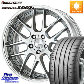 WORK Lanvec LM7 O Disk 18インチ 2ピース 18 X 8.0J +40 5穴 114.3 ブリヂストン POTENZA ポテンザ S007A 【正規品】 サマータイヤ 215/40R18