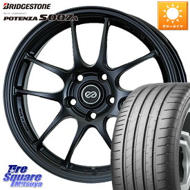 ENKEI エンケイ PerformanceLine PF01 BK ホイール 18 X 8.0J +40 5穴 114.3 ブリヂストン POTENZA ポテンザ S007A 【正規品】 サマータイヤ 235/50R18 アルファード