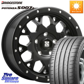 MLJ XJ04 XTREME-J エクストリームJ ホイール 17インチ 17 X 7.0J +42 5穴 114.3 ブリヂストン POTENZA ポテンザ S007A 【正規品】 サマータイヤ 205/50R17 ヤリス