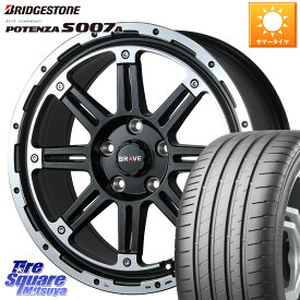 BLEST Bahns Tech BRAVE-Stream ホイール 17インチ 17 X 7.5J +36 5穴 114.3 ブリヂストン POTENZA ポテンザ S007A 【正規品】 サマータイヤ 215/55R17 RX-8