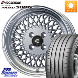 ENKEI エンケイ NEO CLASSIC ENKEI92 SILVER 16インチ 16 X 6.5J +45 4穴 100 ブリヂストン POTENZA ポテンザ S007A 【正規品】 サマータイヤ 205/55R16 アクア オーラ