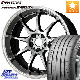 インプレッサ 86 プリウス WORK ワーク EMOTION エモーション D9R 18インチ 18 X 7.5J +53 5穴 100 ブリヂストン POTENZA ポテンザ S007A 【正規品】 サマータイヤ 215/40R18