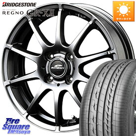 MANARAY MID SCHNEIDER StaG スタッグ ホイール 15インチ 15 X 5.5J +40 4穴 100 ブリヂストン REGNO レグノ GR-X2 GRX2 サマータイヤ 185/55R15 ノート サクシード