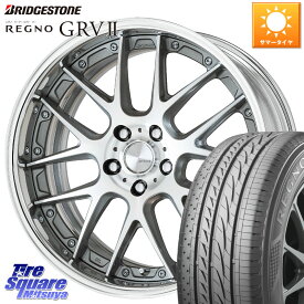 WORK Lanvec LM7 O Disk 19インチ 2ピース 19 X 9.0J +40 5穴 114.3 ブリヂストン REGNO レグノ GRV2 GRV-2サマータイヤ 255/50R19