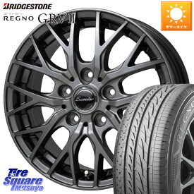 セレナ セレナ プリウス HotStuff Exceeder E05-2 ホイール 18インチ 18 X 7.0J +48 5穴 114.3 ブリヂストン REGNO レグノ GRV2 GRV-2サマータイヤ 215/50R18