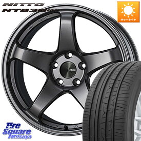 ENKEI エンケイ PerformanceLine PF05 DS 17インチ 17 X 8.5J +48 5穴 100 NITTO ニットー NT830 plus サマータイヤ 215/45R17 BRZ・86・GR86ローダウン車