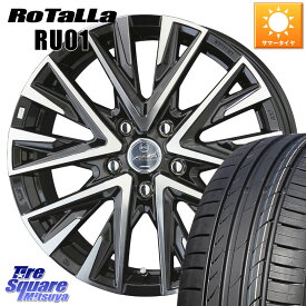 KYOHO スマック レジーナ SMACK LEGINA ホイール 18 X 7.5J(M14B) +38 5穴 114.3 Rotalla RU01 【欠品時は同等商品のご提案します】サマータイヤ 225/55R18 レクサスLBX