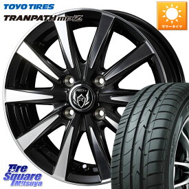 TOYOTIRES トランパス MPZ 在庫● ミニバン TRANPATH サマータイヤ トーヨー 165/70R14WEDS 40495 ライツレー RIZLEY DI 14インチ 14X5.5J 38 4穴 100 アクア ヴィッツ スペイド デミオ DEMIO MAZDA パッソ ポルテ