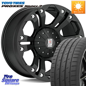 KMC XD778MONSTER ホイール 18インチ 18 X 9.0J(US) +35 5穴 114.3 TOYOTIRES トーヨー PROXES Sport2 プロクセススポーツ2 サマータイヤ 235/50R18