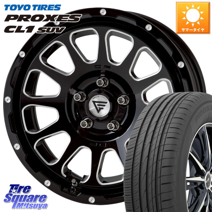 FORCE デルタフォース OVAL(オーバル) 17インチ 8.0J トーヨータイヤ プロクセス PROXES スポーツ2  225/55R17 サマータイヤ ホイール4本セット