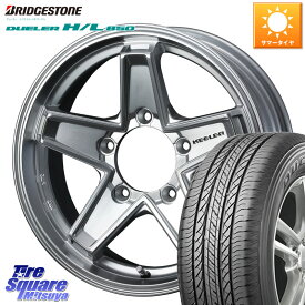 WEDS KEELER TACTICS シルバー ホイール 4本 16インチ 16 X 5.5J +22 5穴 139.7 ブリヂストン DUELER デューラー HL850 H/L 850 サマータイヤ 215/70R16 ジムニー専用(要オーバーフェンダー等)