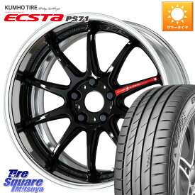 WORK EMOTION ZR10 L Disk 19インチ 2ピース 19 X 7.5J +39 5穴 100 KUMHO ECSTA PS71 エクスタ サマータイヤ 225/35R19 210・A10系カローラ 210系カローラスポーツ