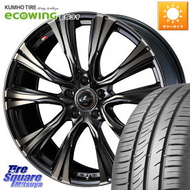 WEDS 41232 LEONIS VR ウェッズ レオニス ホイール 16インチ 16 X 6.5J +42 5穴 100 KUMHO ecoWING ES31 エコウィング サマータイヤ 215/65R16