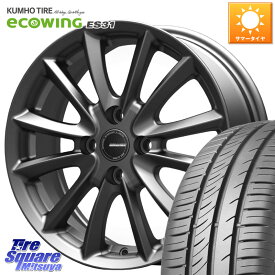 KOSEI クレイシズVS6 QRA600Gホイール 16 X 6.0J +42 4穴 100 KUMHO ecoWING ES31 エコウィング サマータイヤ 215/65R16
