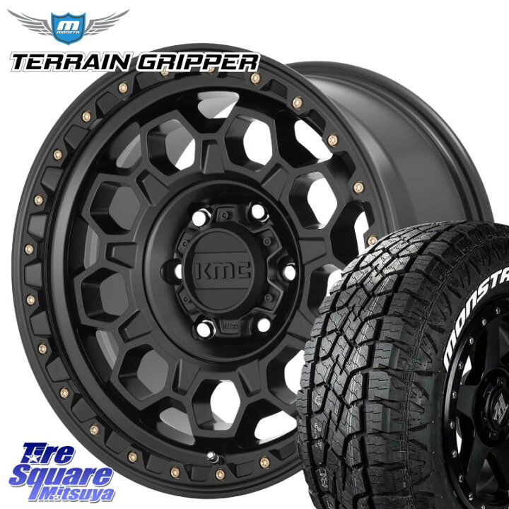 楽天市場】KMC KM545 Trek Black ホイール 17インチ 17 X 9.0J +0 6穴 