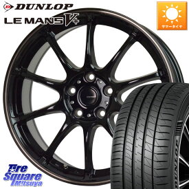 HotStuff G・SPEED P-07 ジー・スピード ホイール 18インチ 18 X 7.5J +38 5穴 114.3 DUNLOP ダンロップ LEMANS5+ ルマンV+ 215/45R18 リーフ