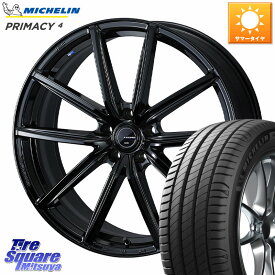 WEDS LEONIS NAVIA 08 ホイール 18インチ 18 X 8.0J +42 5穴 114.3 ミシュラン PRIMACY4 プライマシー4 92Y XL S1 正規 225/40R18 プリウスアルファ GRヤリスRSノーマルキャリパー