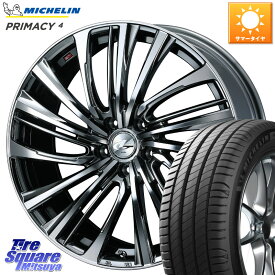 WEDS ウェッズ weds レオニス LEONIS FS 19インチ 19 X 8.0J +43 5穴 114.3 ミシュラン PRIMACY4 プライマシー4 Acoustic 105W XL GOE SUV 正規 235/55R19 50系RAV4 80系ハリアー FE0系アリアARIYA T33エクストレイル CX-60 CX-80
