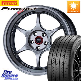 ENKEI エンケイ PerformanceLine PF06 シルバー ホイール 18インチ 18 X 8.5J(86 Brembo) +45 5穴 100 ピレリ POWERGY パワジー サマータイヤ 225/40R18 BRZ・86・GR86ブレンボキャリパー対応ローダウン車向けサイズ
