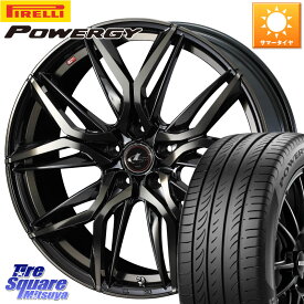 WEDS 40811 レオニス LEONIS LM PBMCTI 17インチ 17 X 7.0J +47 5穴 100 ピレリ POWERGY パワジー サマータイヤ 225/45R17 210系カローラスポーツ BRZ・86・GR86