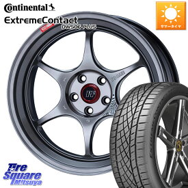 ENKEI エンケイ PerformanceLine PF06 シルバー ホイール 18インチ 18 X 8.5J(86 Brembo) +45 5穴 100 コンチネンタル ExtremeContact DWS06 PLUS エクストリームコンタクト 215/40R18 BRZ・86・GR86ブレンボキャリパー対応ローダウン車向けサイズ