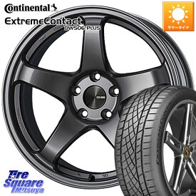 ENKEI エンケイ PerformanceLine PF05 DS 17インチ 17 X 8.5J +48 5穴 100 コンチネンタル ExtremeContact DWS06 PLUS エクストリームコンタクト 215/45R17 BRZ・86・GR86ローダウン車