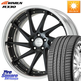 WORK GNOSIS CVS O Disk 21インチ 2ピース 21 X 8.5J +48 5穴 114.3 WINRUN R330 サマータイヤ 245/40R21 CX-5 CX-8 BT5レガシィアウトバック