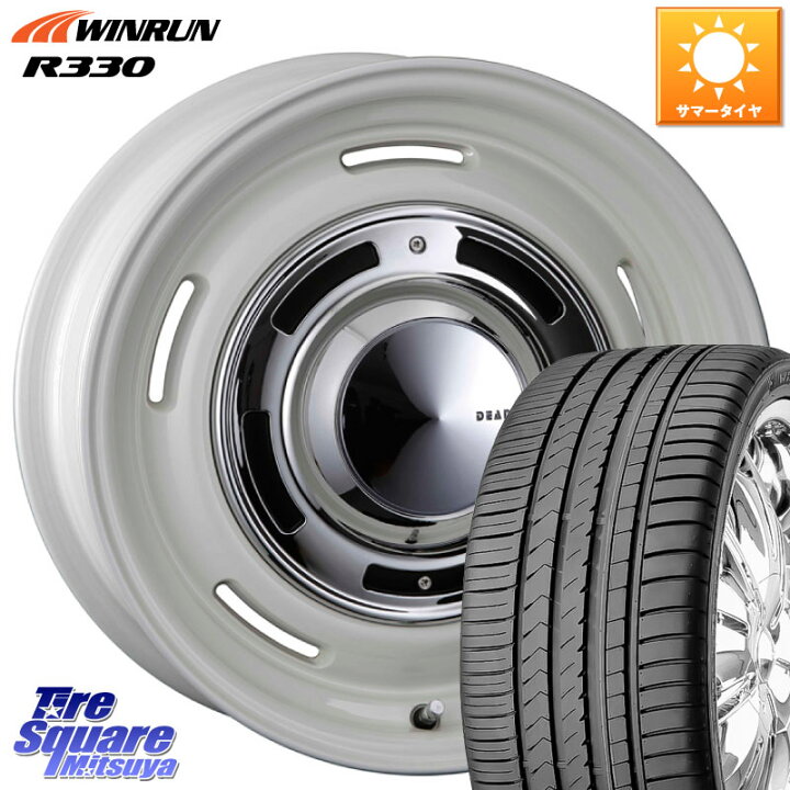 オールシーズンタイヤ ホイール4本セット 225/50R17インチ 5H114.3 クリムソン ディーン クロスカントリー ホワイト ダンロップ シンクロウェザー