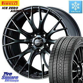 ピレリ ICE ZERO ASIMMETRICO スタッドレス ミツヤ 215/55R18 WEDS 72739 SA-20R SA20R ウェッズ スポーツ ホイール 18インチ 18 X 7.5J +45 5穴 114.3 CX-30 MX-30