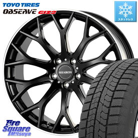 TOYO オブザーブ ギズ2 〇 2025年製 OBSERVE GIZ2 スタッドレス ミツヤ 225/45R18 コスミック ヴェネルディ SHARON シャロン 18 X 8.0J +42 5穴 114.3 プリウスアルファ