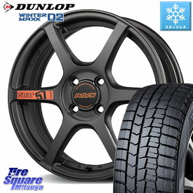 DUNLOP ウィンターマックス02 WM02 CUV ダンロップ スタッドレス ミツヤ 165/60R15 RAYS 【欠品次回11~12月】 57C6 SpecD gramLIGHTS ホイール 15インチ 15 X 5.0J +43 4穴 100 ハイゼット アゲトラCustom車用※軽自動車専用ホイール※