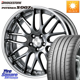 WORK Lanvec LM1 GTK O Disk 18インチ 2ピース 18 X 8.0J +40 5穴 114.3 ブリヂストン POTENZA ポテンザ S007A 【正規品】 サマータイヤ 225/45R18