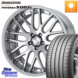 WORK Lanvec LM1 O Disk 18インチ 2ピース 18 X 8.0J +40 5穴 114.3 ブリヂストン POTENZA ポテンザ S007A 【正規品】 サマータイヤ 225/45R18