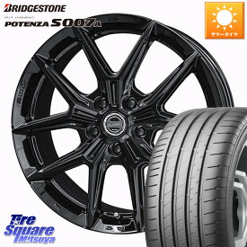 ブリヂストン POTENZA ポテンザ S007A 【正規品】 サマータイヤ 225/45R18KYOHO SMACK IG-TEC スマック ホイール 18インチ グロスブラック 18X7.5J 38 5穴 114.3 ZE1リーフ ステージア 日産 マークXジオ HS レクサス RX-8 MAZDA クラウンマジェスタ クラウンロイヤル
