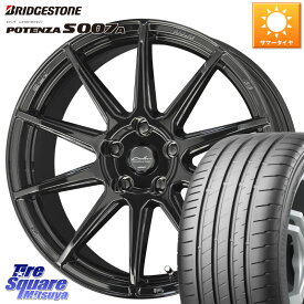 ブリヂストン POTENZA ポテンザ S007A 【正規品】 サマータイヤ 215/55R17KYOHO キョウホウ CIRCLAR サーキュラー C10R 17インチ 17X7.0J 45 5穴 114.3 ヤリスクロス RC系オデッセイ前期 ジューク JUKE 日産 ステージア 日産 エスティマ HS レクサス ティアナ 日産 カ