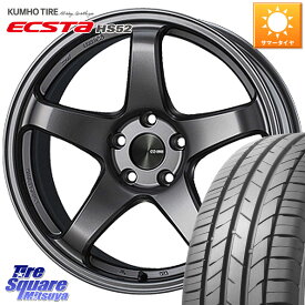 ENKEI エンケイ PerformanceLine PF05 DS 4H 16インチ 16 X 7.0J +45 4穴 100 KUMHO ECSTA HS52 エクスタ サマータイヤ 195/55R16