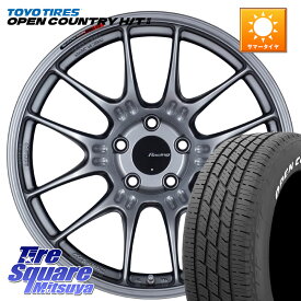 ENKEI エンケイ RACING GTC02 シルバー ホイール 17インチ 17 X 7.5J +45 5穴 114.3 TOYOTIRES OPENCOUNTRY HT2 H/T2 ホワイトレター ◆ サマータイヤ オープンカントリー 225/60R17 30系アルファード 30系ヴェルファイア SL系フォレスター SK系フォレスター