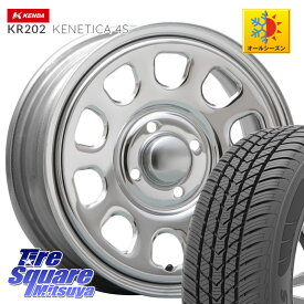 KENDA ケンダ KENETICA 4S KR202 オールシーズンタイヤ 155/65R14 MLJ デイトナ SS DAYTONA SS CR 4H 14インチ 14 X 5.0J +42 4穴 100 タント スペーシア ハイゼット アゲトラCustom車用※軽自動車専用ホイール※