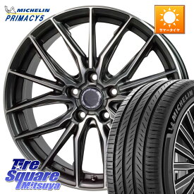 HotStuff Precious AST M4 プレシャス アスト M4 5H ホイール 18インチ 18 X 8.0J +42 5穴 114.3 ミシュラン PRIMACY5 プライマシー5 93W XL 正規 215/45R18 プリウスアルファ リーフ