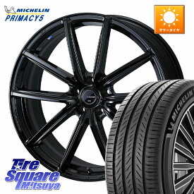 WEDS LEONIS NAVIA 08 ホイール 18インチ 18 X 8.0J +42 5穴 114.3 ミシュラン PRIMACY5 プライマシー5 92Y XL 正規 225/40R18 プリウスアルファ GRヤリスRSノーマルキャリパー