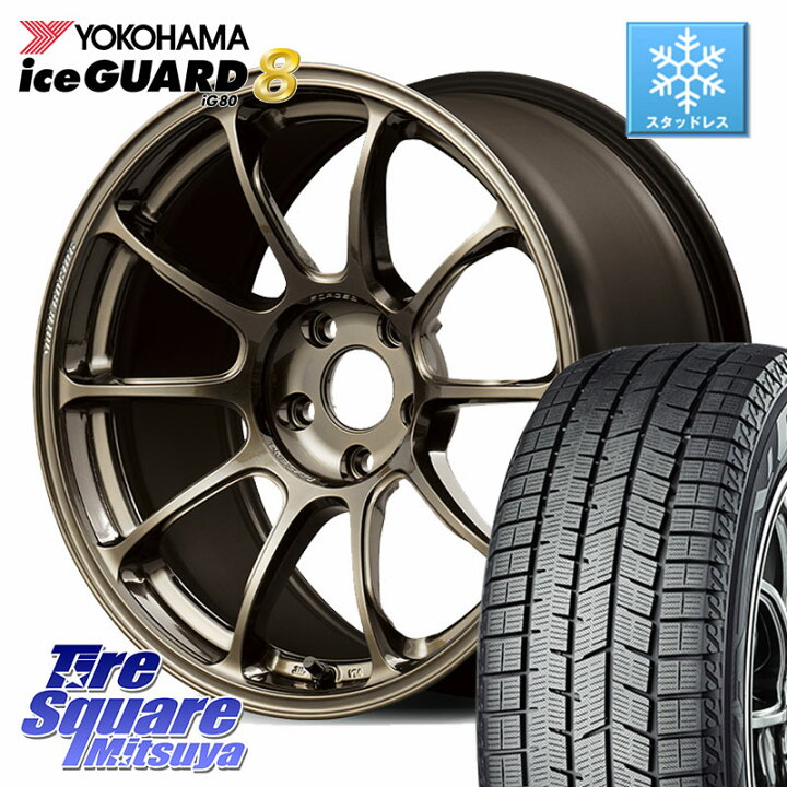 YOKOHAMA S0745 iceGUARD8 IG80 2025年製 アイスガード8 スタッドレス ミツヤ 225/50R18 <br>RAYS 【欠品次回11~12月】 TE37 SAGA S-plus TIME ATTACK EDITION VOLK RACING 鍛造 ホイール 18インチ 18 X 8.5J +43 5穴 114.3