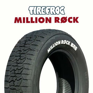 �y��t�Ώہz�y2�{�ȏォ��̔̔��zTIRE FROG MILLION ROCK �S���� �I�[���e���[�� �z���C�g���^�[ 165/70R14 1�{���i �^�C���̂� �T�}�[�^�C�� 14�C���`