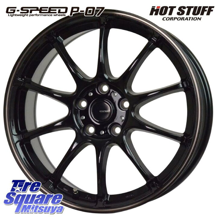 楽天市場】HotStuff G・SPEED P-07 ジー・スピード ホイール 17インチ 