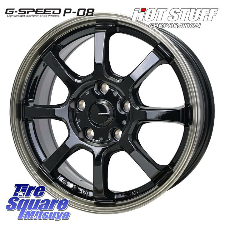 楽天市場】HotStuff G-SPEED P-08 ホイール 17インチ ジースピード 17 