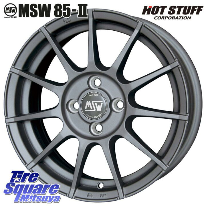 楽天市場】MSW by OZ MSW85-2 ガンメタ ホイール 15インチ 15 X 6.0J 