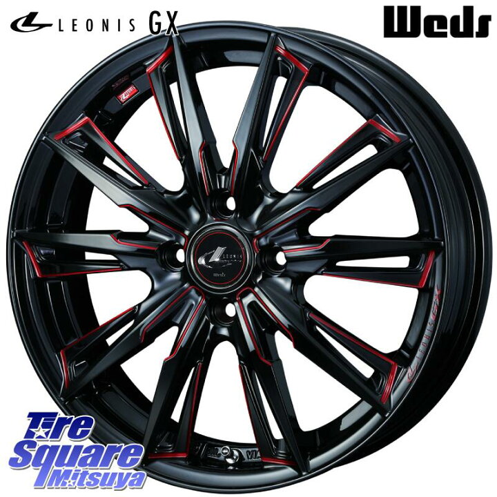 楽天市場】WEDS LEONIS レオニス GX RED ウェッズ ホイール 17インチ 