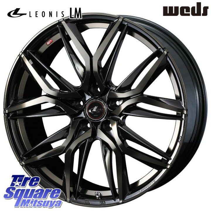 楽天市場】WEDS 40829 レオニス LEONIS LM PBMCTI 18インチ 18 X 8.0J 