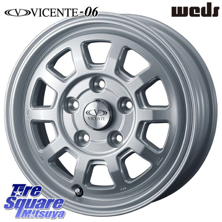 楽天市場】WEDS 40112 ヴィセンテ06 VICENTE-06 TL シルバー 13 X 5.0J 